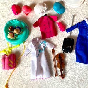 Barbie career clothes and accessories